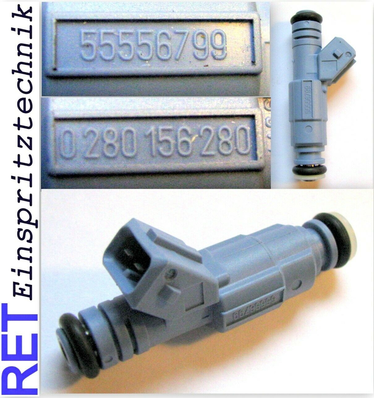 BOSCH 0280156280 Fuel Injector - Replacement For Opel Astra/Vauxhall Zafira 2.0L