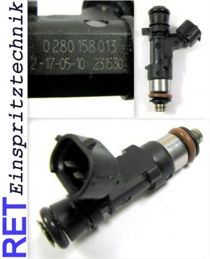 Einspritzdüse BOSCH 0280158013 Nissan Micra K 12 1,0 1,2 gereinigt & geprüft