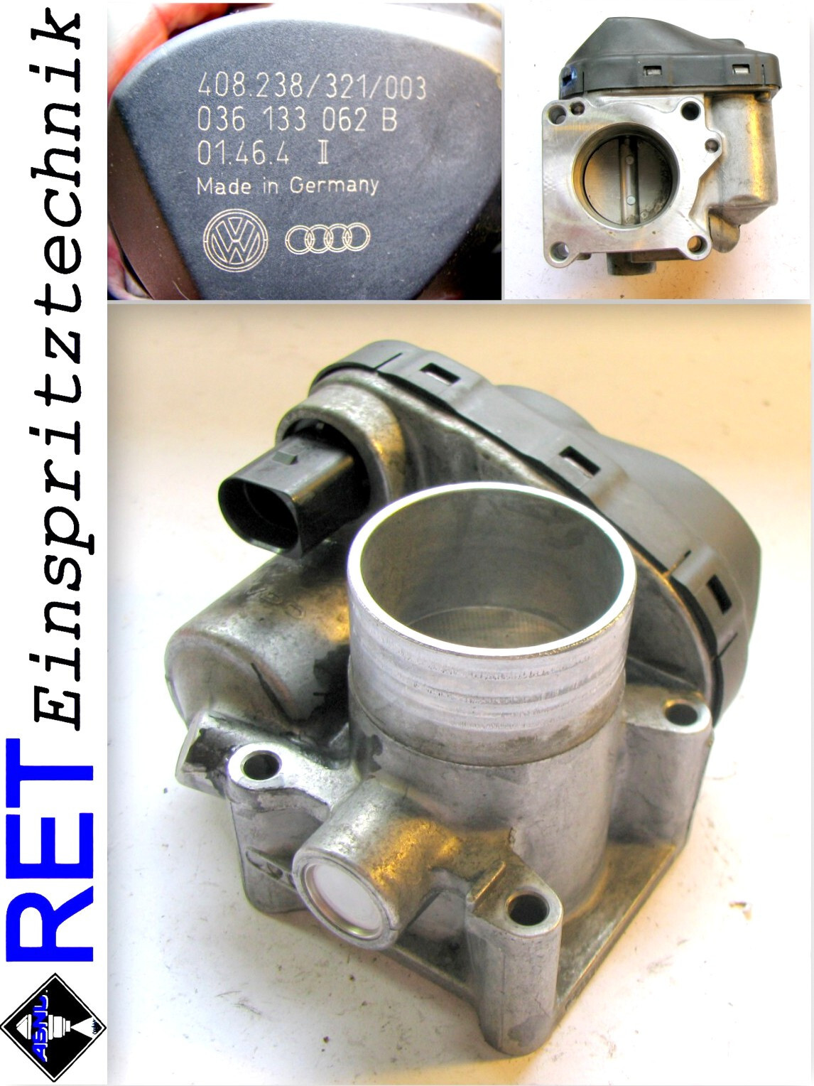 Drosselklappe 036133062B VW Golf Polo Skoda SEAT 1,4 original