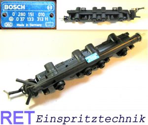 Einspritzleiste BOSCH 0280151010 VW Passat 2,0 komplett bestückt 037133313H