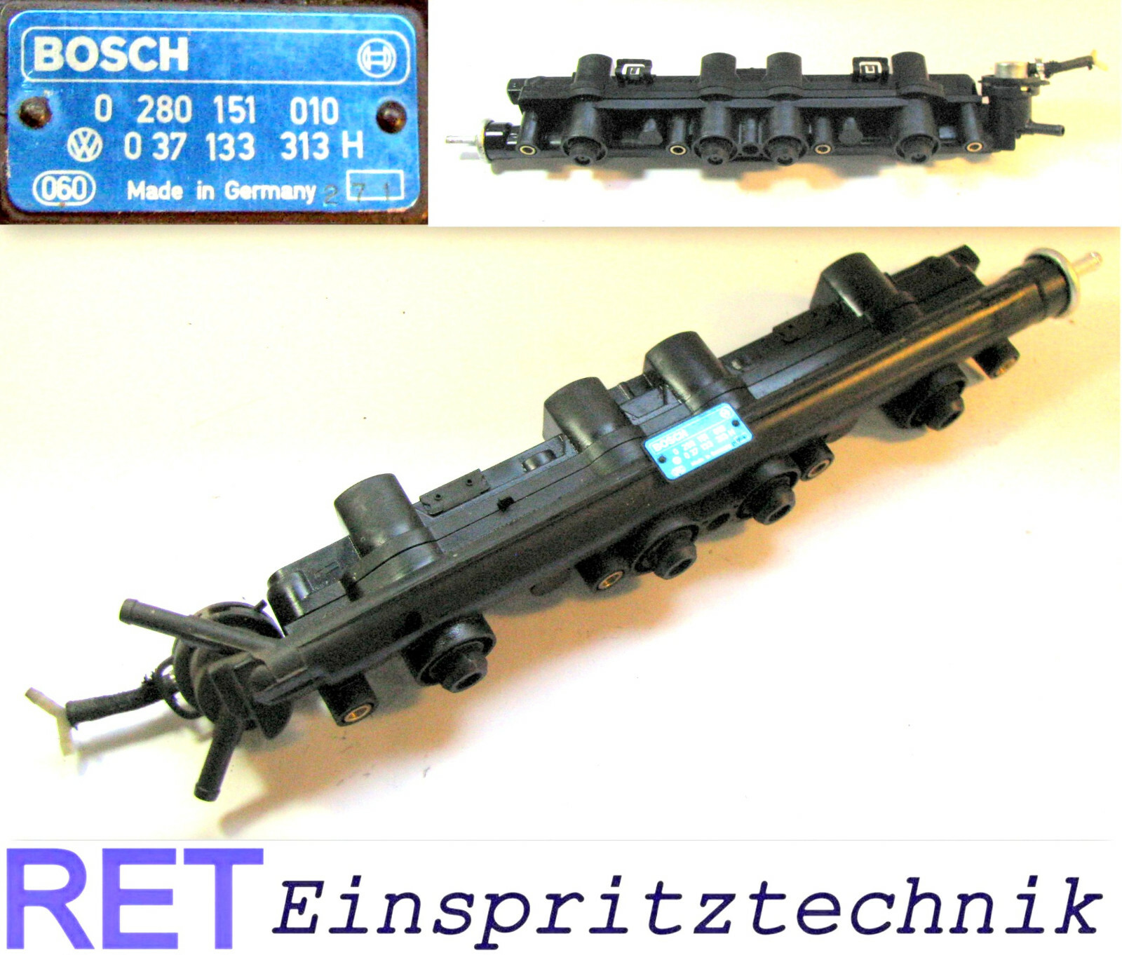 Einspritzleiste BOSCH 0280151010 VW Passat 2,0 komplett bestückt 037133313H
