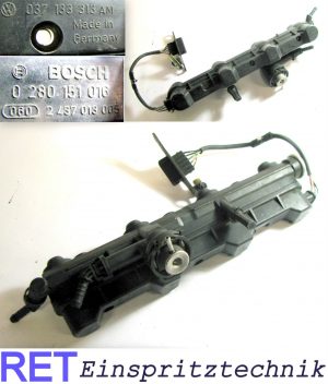 Einspritzleiste BOSCH 0280151016 VW Golf 3 2,0 komplett bestückt 037133313AM