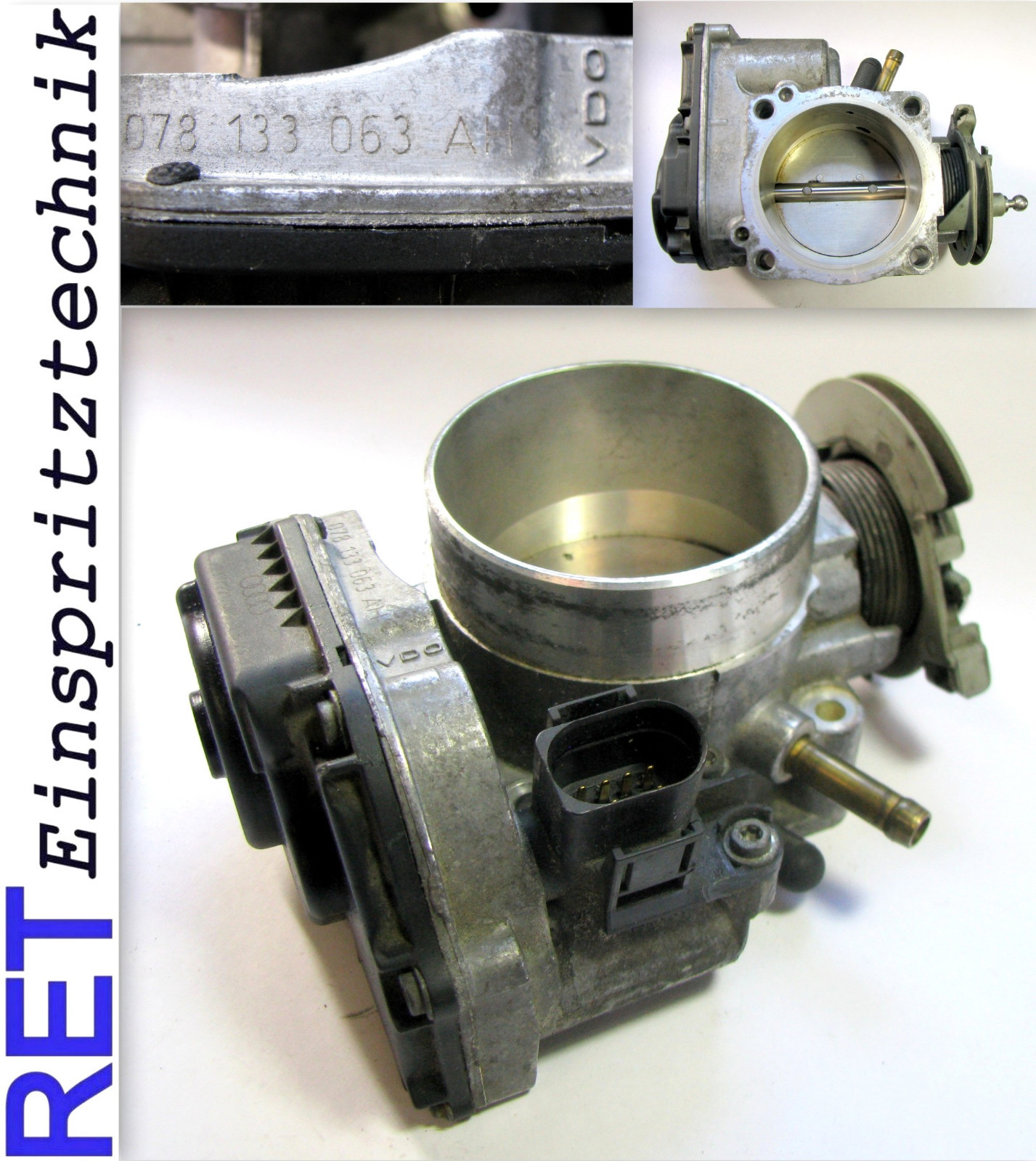 Drosselklappe VDO 078133063AH VW Passat Audi A 4 A 6 2,8 original