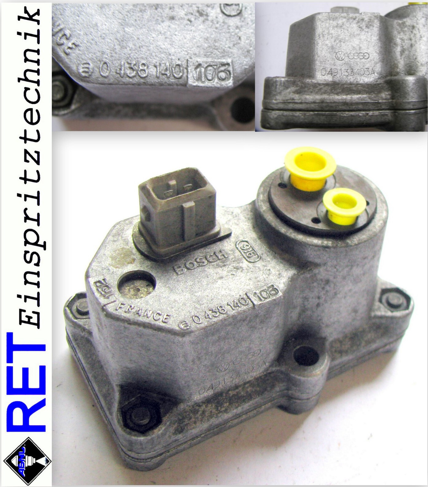 Warmlaufregler BOSCH 0438140106 VW Golf GTI Scirocco 1,6 1,8 049133403A original