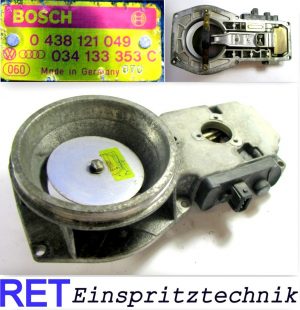 Luftmengenmesser Stauscheibe BOSCH 0438121049 Audi 90 100 2,2 2,3 034133353C