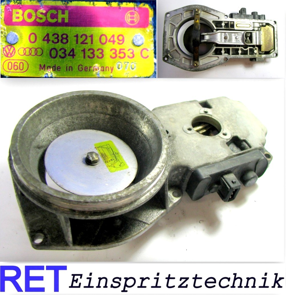 Luftmengenmesser Stauscheibe BOSCH 0438121049 Audi 90 100 2,2 2,3 034133353C