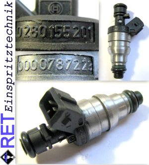 Einspritzdüse BOSCH 0280155201 Mercedes Benz W 140 0000787223 generalüberholt