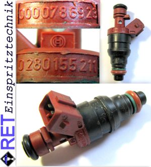 Einspritzdüse BOSCH 0280155211 Mercedes Benz W 140 0000786923 generalüberholt